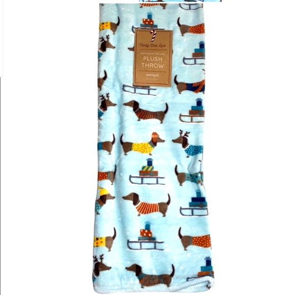 🎅 Dachshund Winter Themed Oversized Throw Blanket - Picture 6 of 6